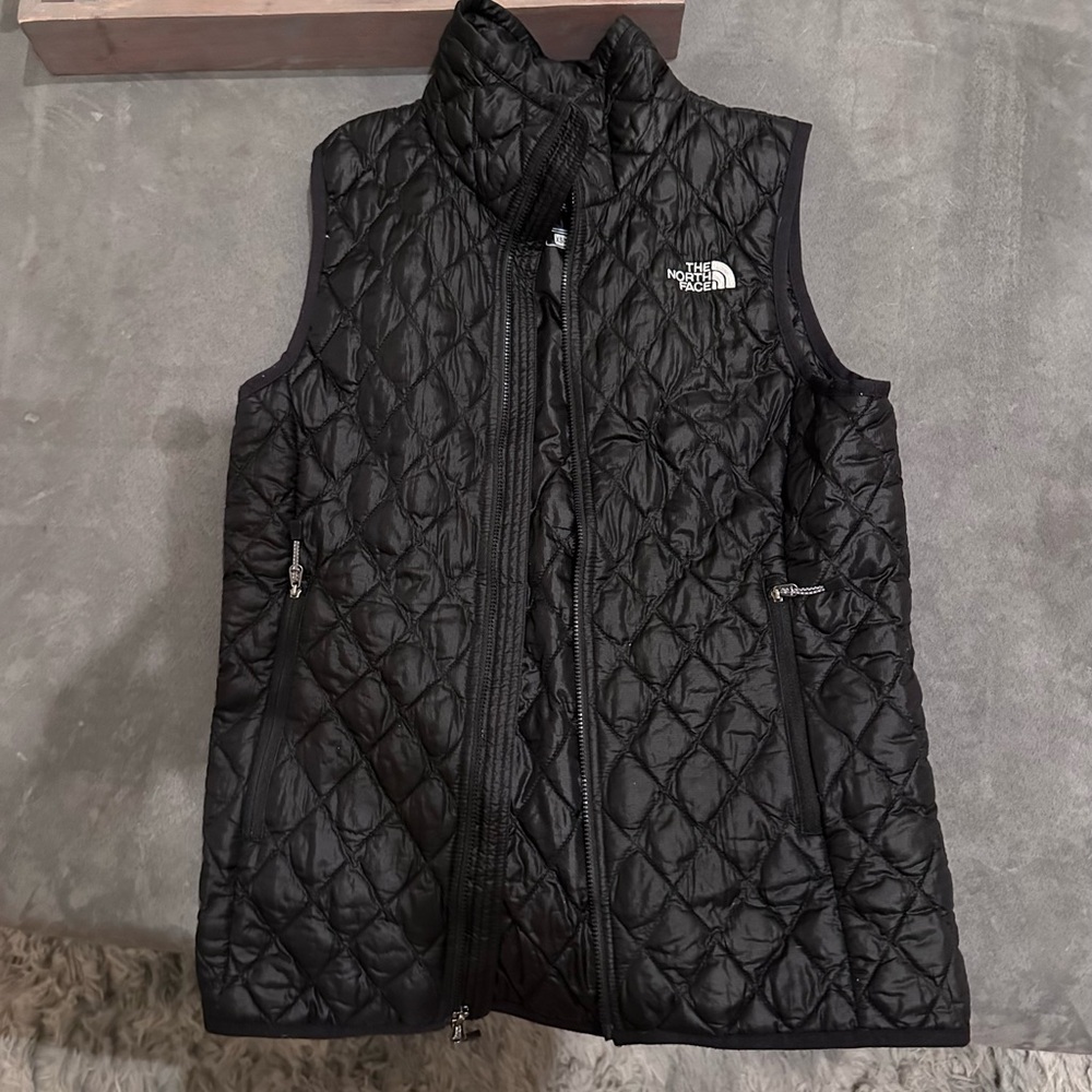 The North Face Black Quilted Vest
